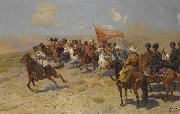 Franz Roubaud The Attack Spain oil painting artist